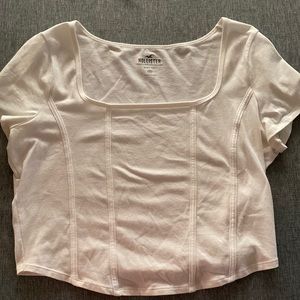 White corset top from Hollister